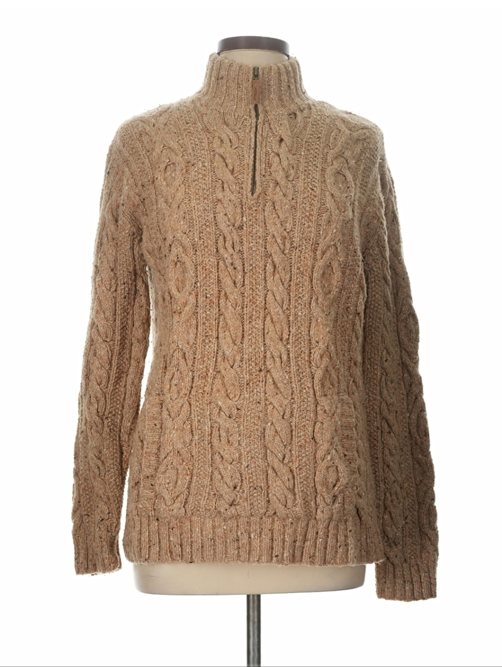 Vintage RALPH LAUREN Aran HAND KNIT 67% Wool FISHERMAN SWEATER Men M/L Women L